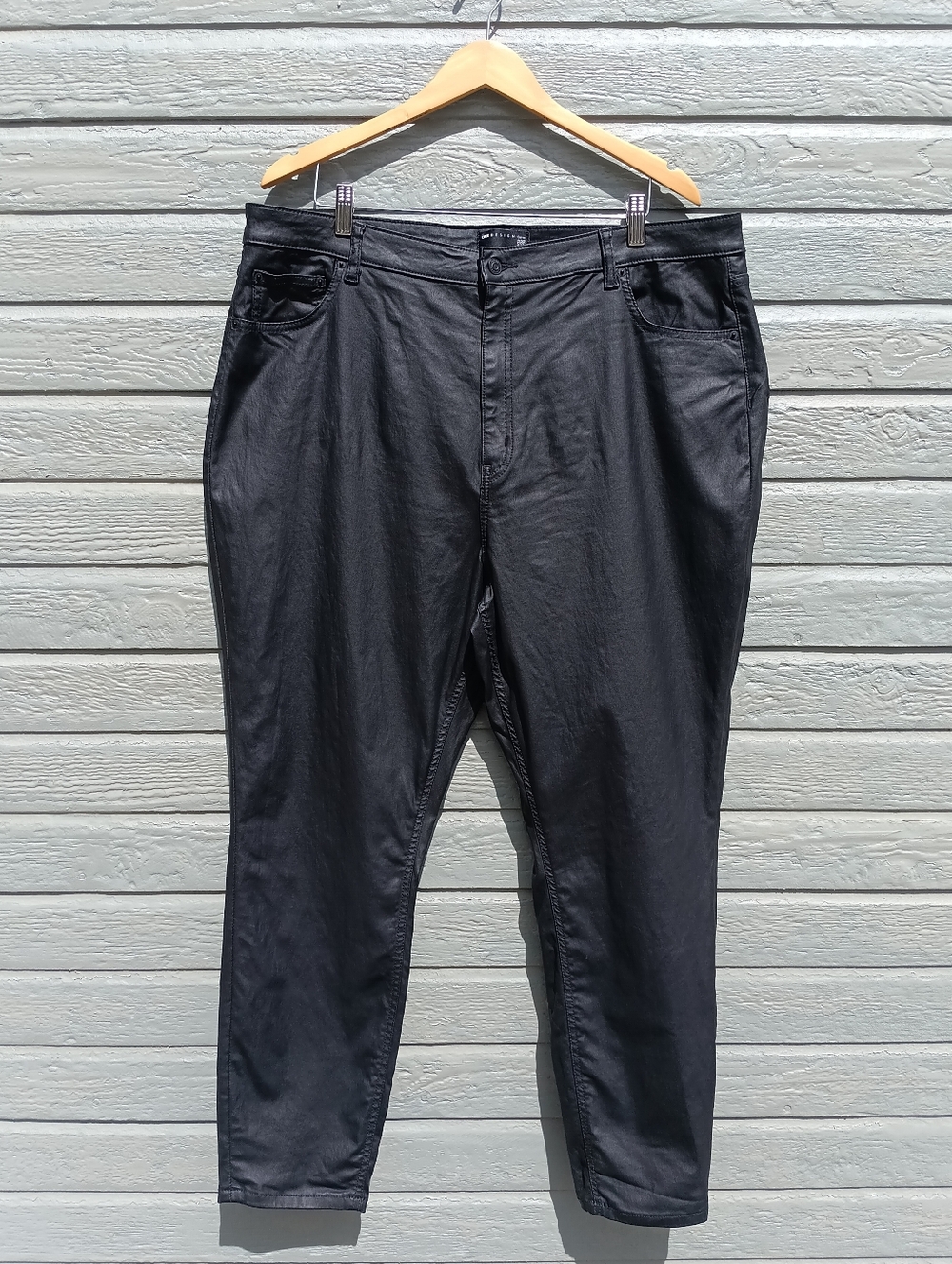 ASOS Black Faux Leather Pants Womens